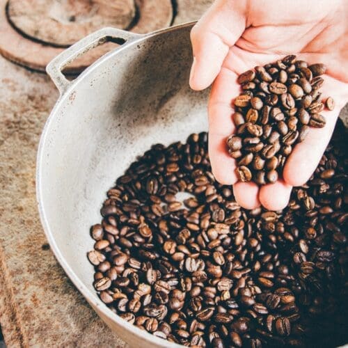 Kaffee mit Hand Fairtrade