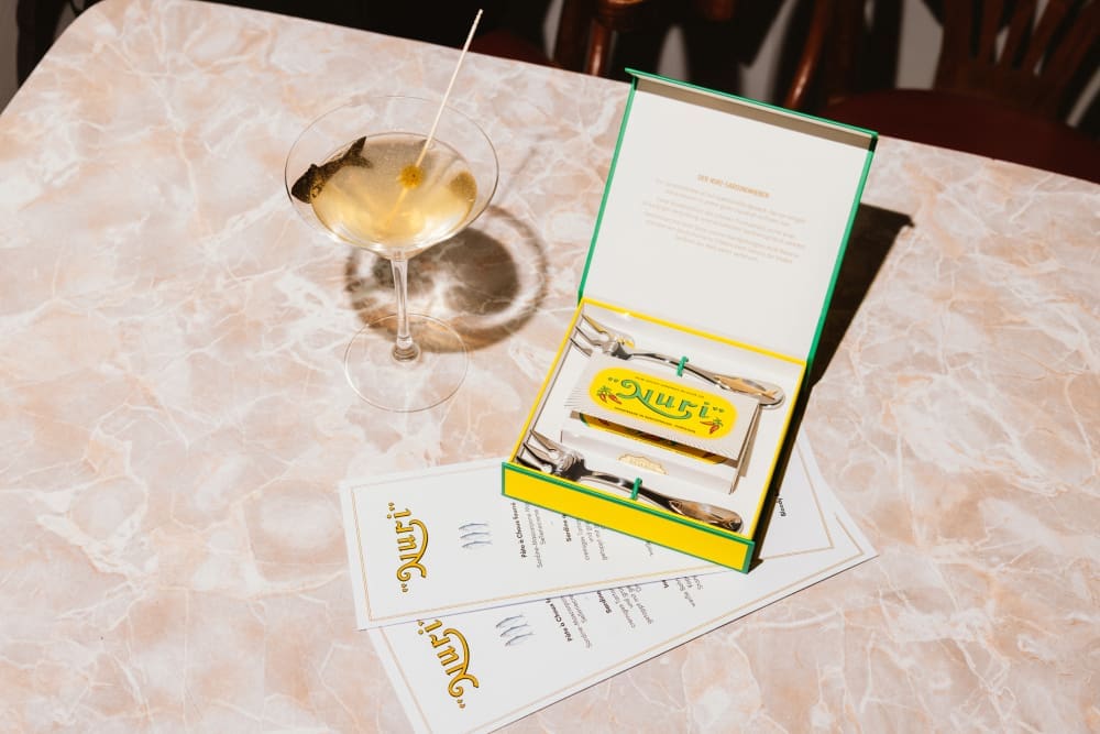 Moodbild Xmas Geschenk Nuri Sardine mit Gabel