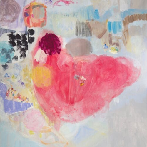 Malerei von Iris Kojaman: my story started after you fell asleep with the flowers in town, Ausstellung im Davy Art Space