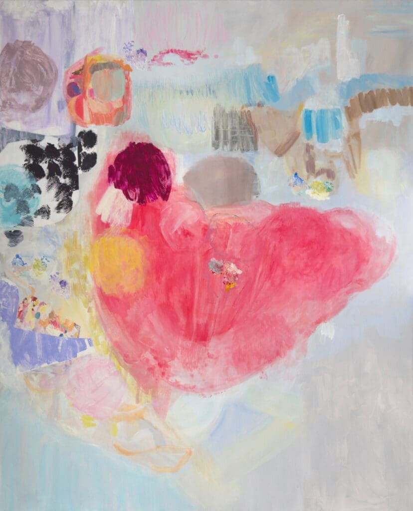 Malerei von Iris Kojaman: my story started after you fell asleep with the flowers in town, Ausstellung im Davy Art Space