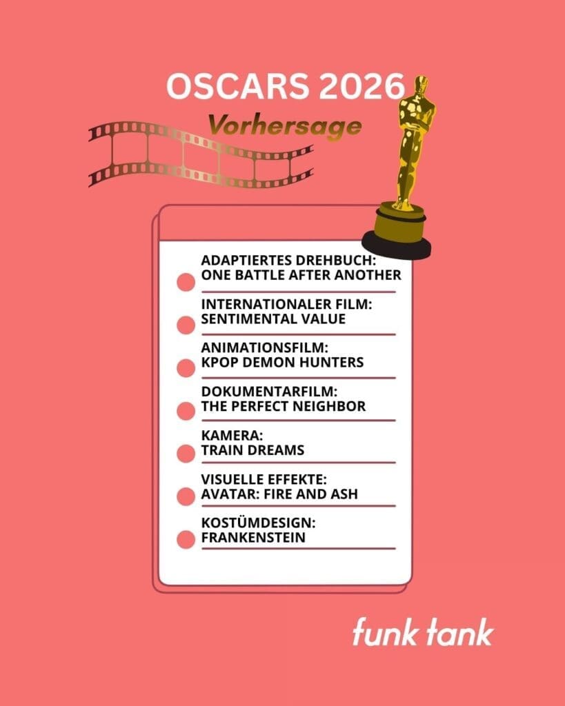 funk tank Vorhersage Oscars 2026